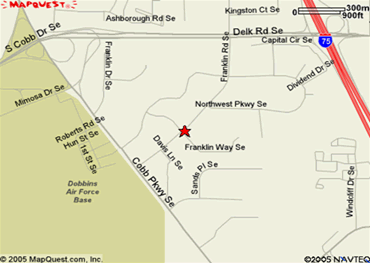 Map showing the location of your local office