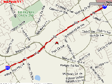 Map showing the location of your local office