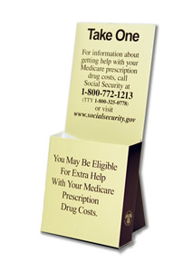 Medicare Leaflet Holder - English