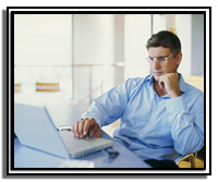 person using laptop