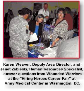 SSA representatives  at Career Fair