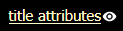 title attributes button
