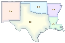 Dallas Region Map