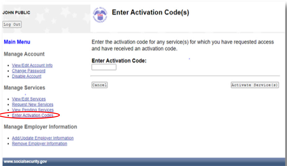 Enter Activation Code