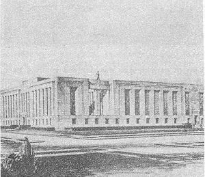 drawing of building in Washington