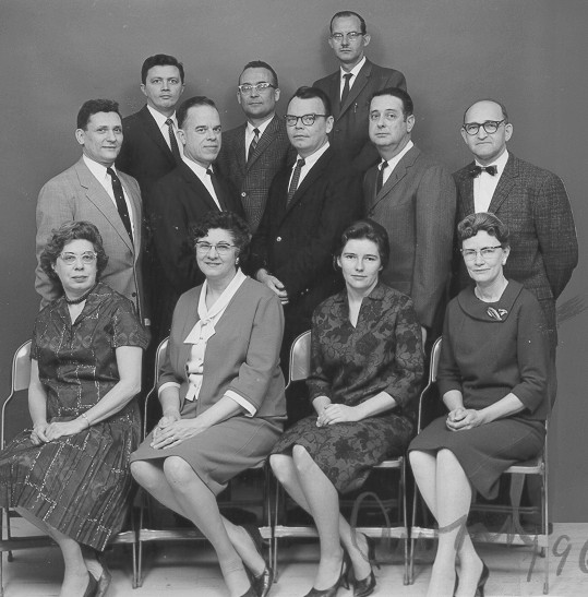 group photo of 1965 Advisory Council staff