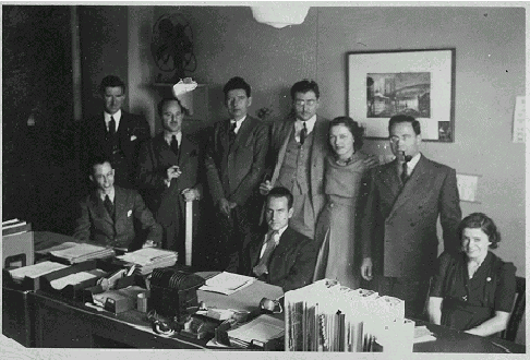 group photo in office