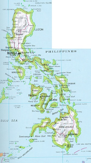 map of Leyte Gulf