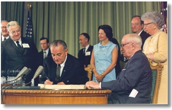 color photo of bill signing