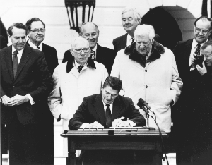 Reagan signing bill