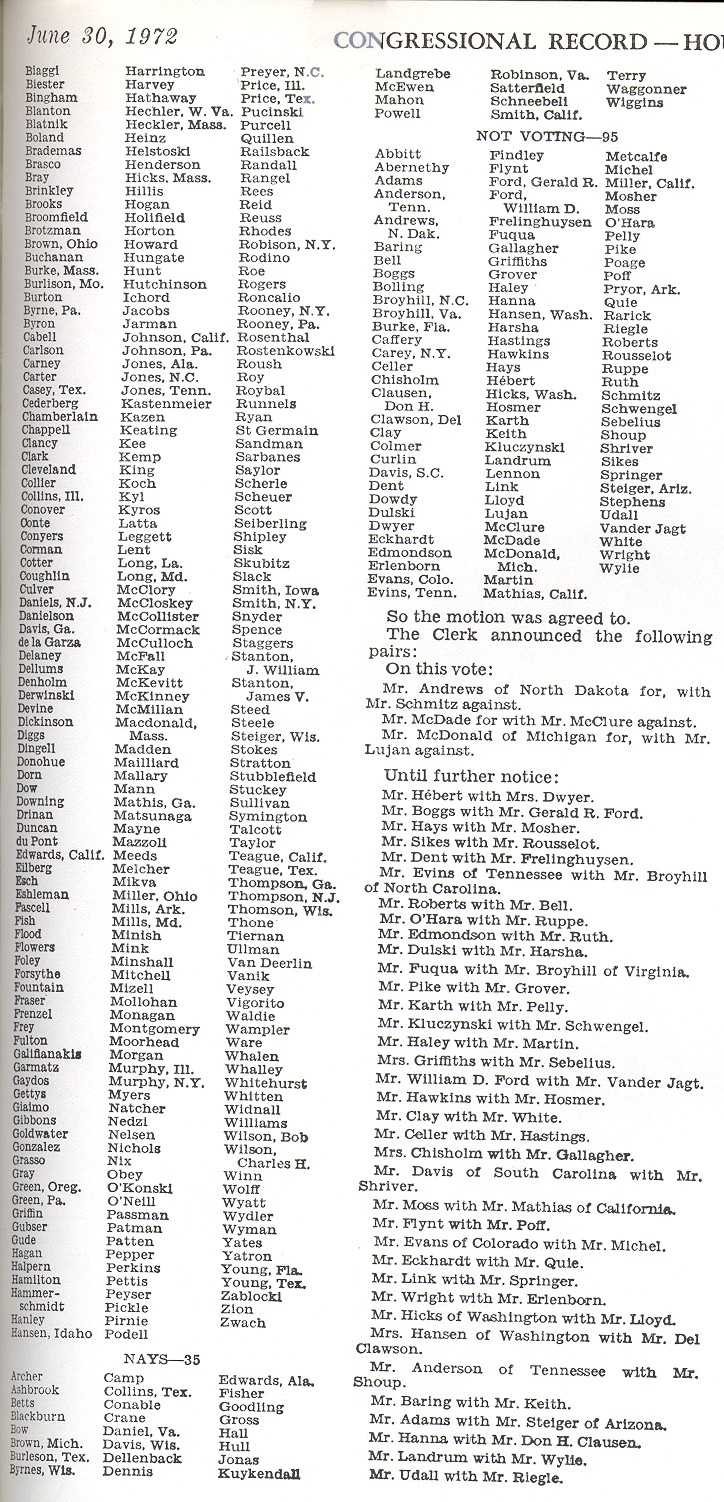 1972 House tally A-3