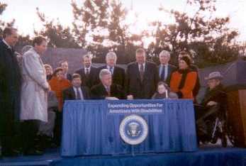 Clinton signing Ticket to Work bill