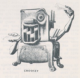 drawing of Choosey machine