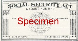 drawing of Social Security card
