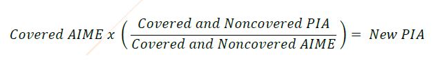 Proposed Calculation that would replace WEP