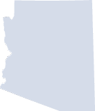 Outline map of Arizona.