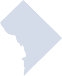 Outline map of District of Columbia.