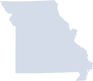 Outline map of Missouri.
