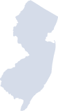 Outline map of New Jersey.