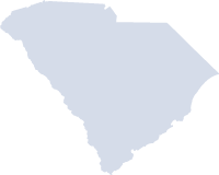 Outline map of South Carolina.