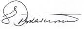 Privacy Officer Vince Dormarunno Signature