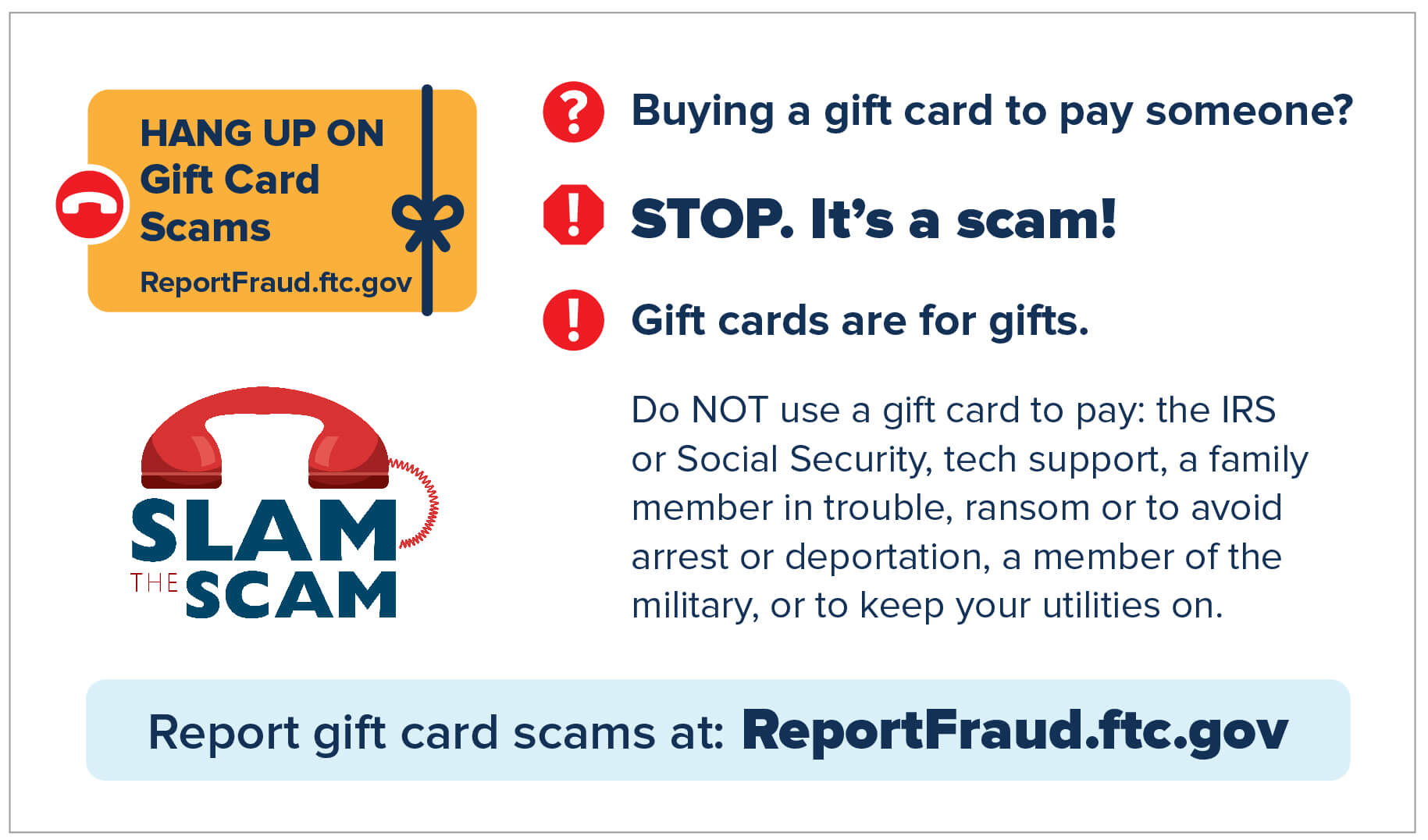 Gift card scams